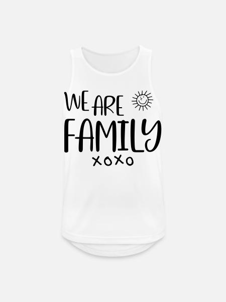 We are Family - Men's Breathable Tank Top - white