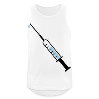 Medizin - Männer Tank Top atmungsaktiv - Weiß - Vorne - Nick (188cm)
