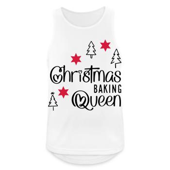 Lustige Kochschürze zu Weihnachten - Männer Tank Top atmungsaktiv - Weiß - Vorne - Nick (188cm)
