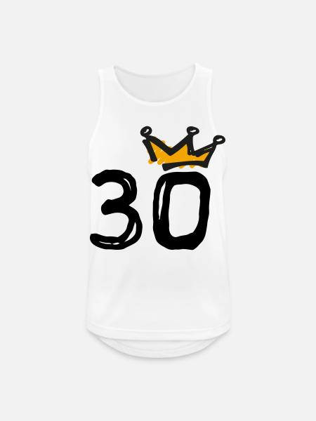 30th birthday Krone - Men's Breathable Tank Top - white