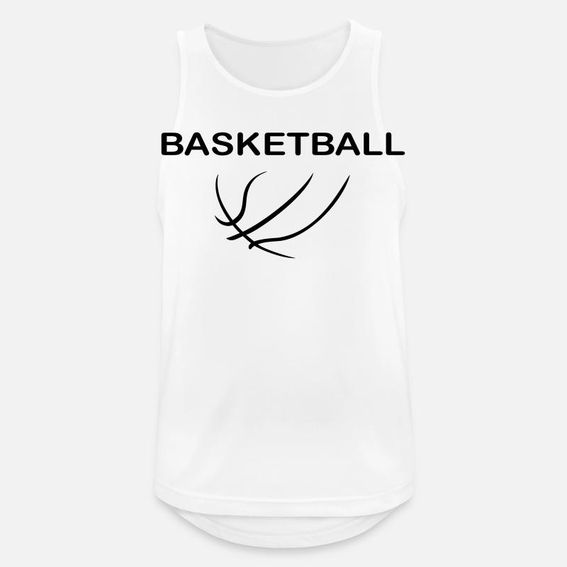 Basketball - Männer Tank Top atmungsaktiv - Weiß