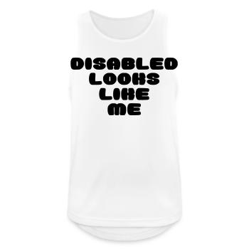 A disabled person looks like this * - Men's Breathable Tank Top - white - Front - Nick (188cm)