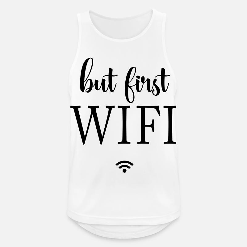 Schwarze Flächen Minimaldesign - Männer Tank Top atmungsaktiv - Weiß