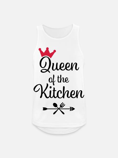 Queen of the Kitchen - Men's Breathable Tank Top - white