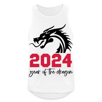 2024 - Männer Tank Top atmungsaktiv - Weiß - Vorne - Nick (188cm)