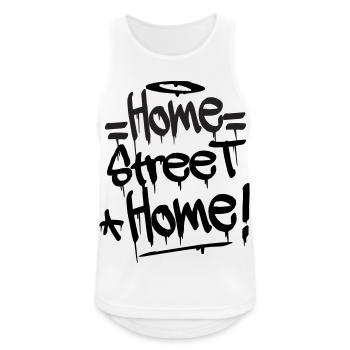 Home Street Home - Männer Tank Top atmungsaktiv - Weiß - Vorne - Nick (188cm)
