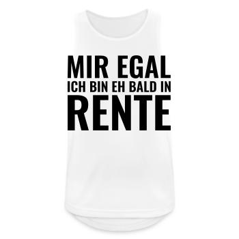 Rente - Männer Tank Top atmungsaktiv - Weiß - Vorne - Nick (188cm)