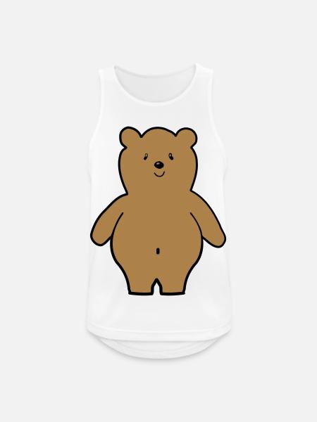 Bear - Men's Breathable Tank Top - white