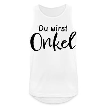 Du wirst Onkel - Männer Tank Top atmungsaktiv - Weiß - Vorne - Nick (188cm)
