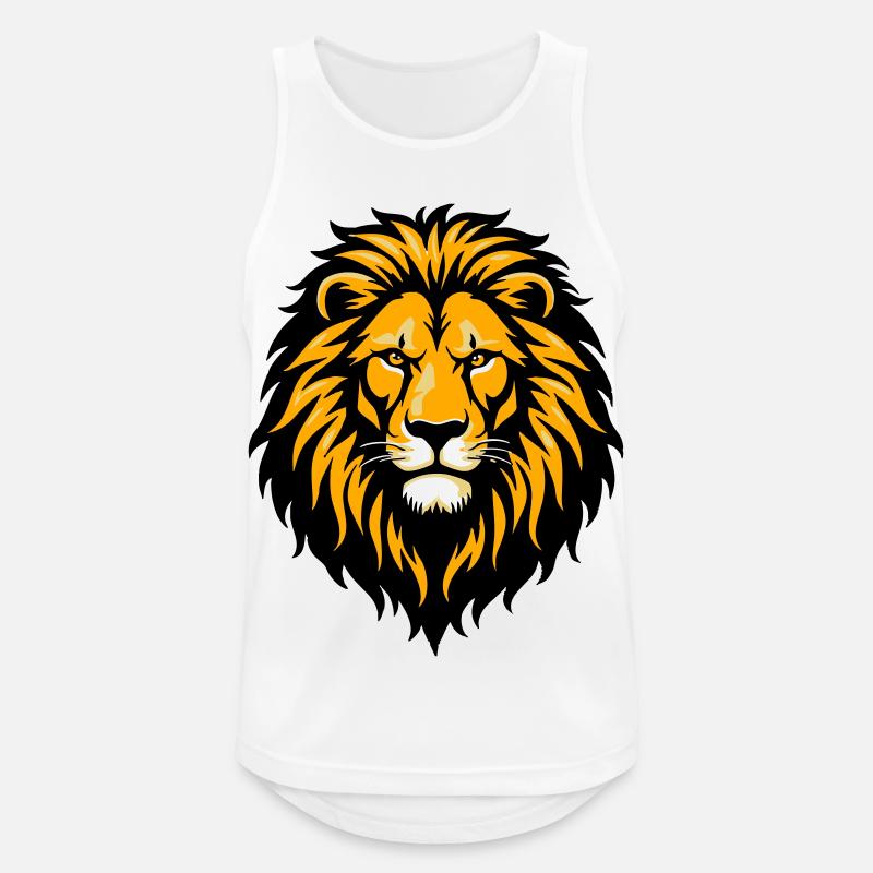 Leon - Männer Tank Top atmungsaktiv - Weiß