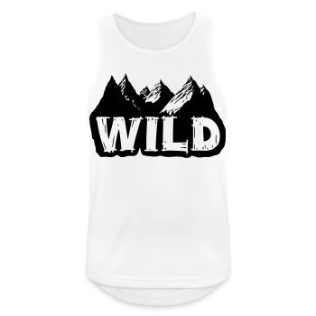 Into the Wild [Black] - Men's Breathable Tank Top - white - Front - Nick (188cm)