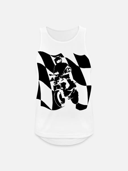 BikeFlagDrapeauBavière - Débardeur respirant Homme - blanc