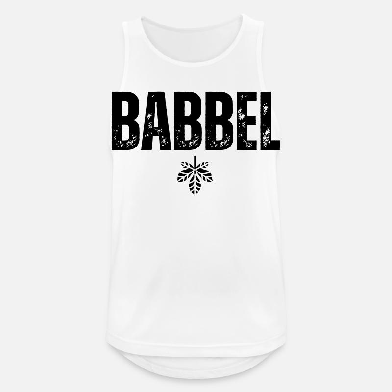 Babbel - Männer Tank Top atmungsaktiv - Weiß