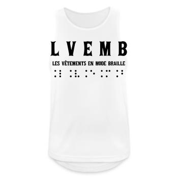 Mode Braille Élégante Pour Tous - Débardeur respirant Homme - blanc - Devant - Nick (188cm)