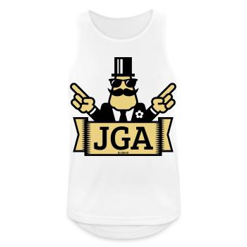 JGA hand signals (bachelor party / 2C) - Men's Breathable Tank Top - white - Front - Nick (188cm)