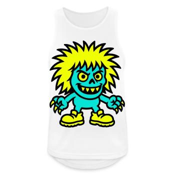 Monster mit gelben Haaren - Männer Tank Top atmungsaktiv - Weiß - Vorne - Nick (188cm)