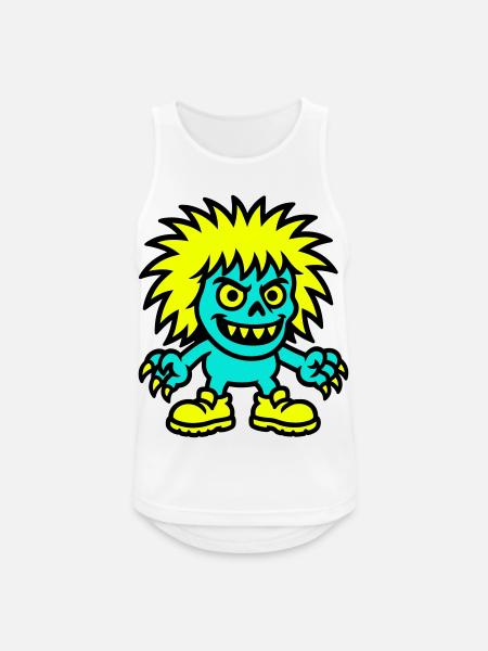 Monster mit gelben Haaren - Männer Tank Top atmungsaktiv - Weiß