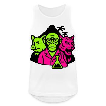 Strange Island - Men's Breathable Tank Top - white - Front - Nick (188cm)