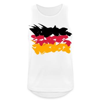 Germany Flag Graffiti Design - Men's Breathable Tank Top - white - Front - Nick (188cm)