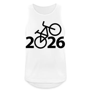 Bike Tour 2026, Mountain Bike 2026, Bike 2026 - Men's Breathable Tank Top - white - Front - Nick (188cm)
