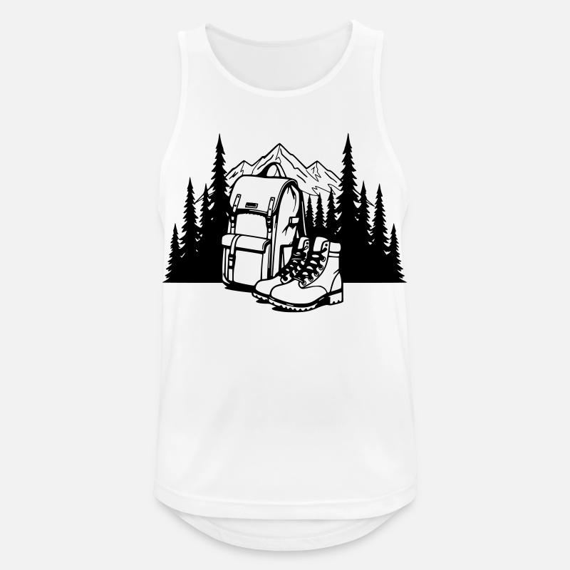 Absolute black, where it all begins - Men's Breathable Tank Top - white