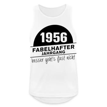 Fabuleux millésime né en 1956 - Débardeur respirant Homme - blanc - Devant - Nick (188cm)