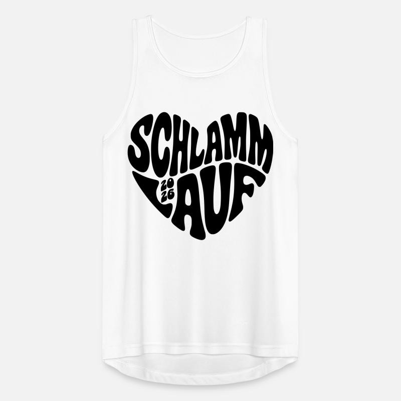 Course de boue 2026 - Forme de cœur - Course de boue 2026 Débardeur respirant Homme