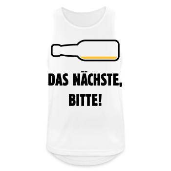 Das Nächste, Bitte! (Bier / Bierchen / POS 2C) - Männer Tank Top atmungsaktiv - Weiß - Vorne - Nick (188cm)