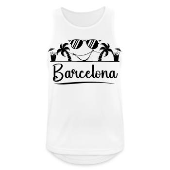 Barcelona - Men's Breathable Tank Top - white - Front - Nick (188cm)