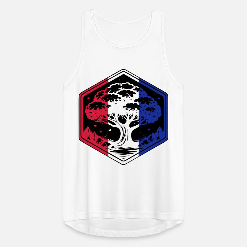 Baum-Frankreich Männer Tank Top atmungsaktiv