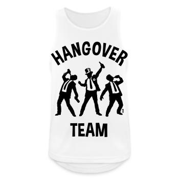 Hangover Team (JGA Junggesellenabschied Bier / B) - Männer Tank Top atmungsaktiv - Weiß - Vorne - Nick (188cm)