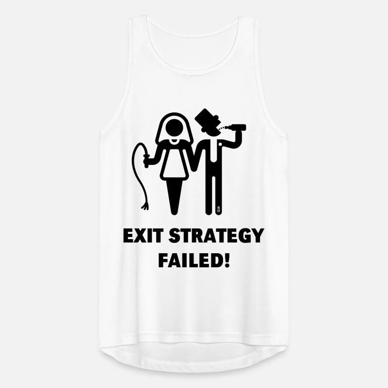 Exit Strategy Failed! (JGA Bräutigam Game Over B) Männer Tank Top atmungsaktiv