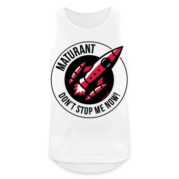 Matura – Don't Stop Me Now! (Matura / POS 3C) - Men's Breathable Tank Top - white - Front - Nick (188cm)