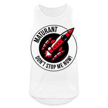 Matura – Don't Stop Me Now! (Matura / POS 3C) - Men's Breathable Tank Top - white - Front - Nick (188cm)