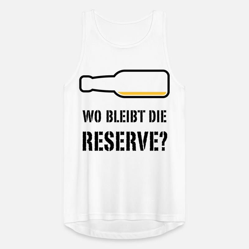 Wo Bleibt Die Reserve? (Bier / Bierchen / POS 2C) Männer Tank Top atmungsaktiv