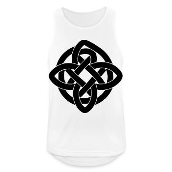 Celtic Symbol T-Shirt - Celtic Knot Infinity - Men's Breathable Tank Top - white - Front - Nick (188cm)