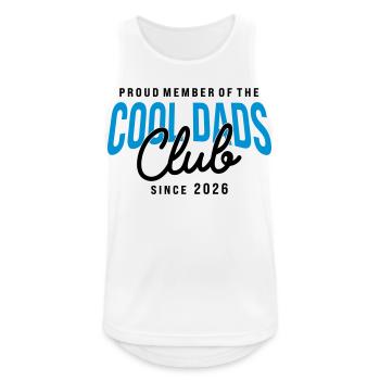 Cool Dads Club Member since 2026 Dad Gift - Men's Breathable Tank Top - white - Front - Nick (188cm)