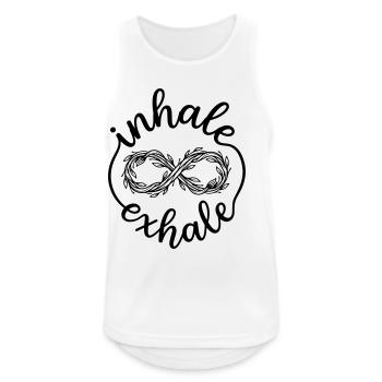meditation - Men's Breathable Tank Top - white - Front - Nick (188cm)