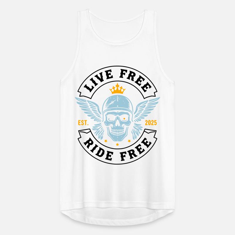 Vie gratuite gratuite – Skull Biker Débardeur respirant Homme