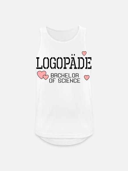 Logopäde Bachelor-Studium Logopädie - Männer Tank Top atmungsaktiv - Weiß