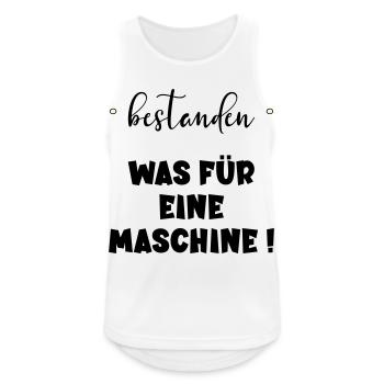 Abschluss Bestanden - Maschine - Männer Tank Top atmungsaktiv - Weiß - Vorne - Nick (188cm)