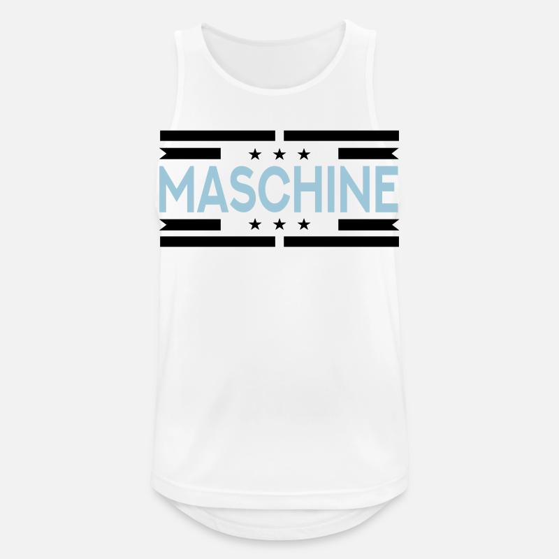 Machine - Men's Breathable Tank Top - white