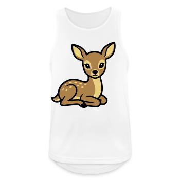 Fawn Deer Cottagecore Forest Animals Nature Lovers - Men's Breathable Tank Top - white - Front - Nick (188cm)