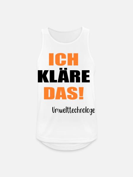 Umwelttechnologe Abwasser - Männer Tank Top atmungsaktiv - Weiß