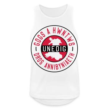 Gogs A Hwntws Unedig Dros Annibyniaeth - Männer Tank Top atmungsaktiv - Weiß - Vorne - Nick (188cm)