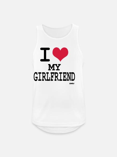 girl friend - Men's Breathable Tank Top - white