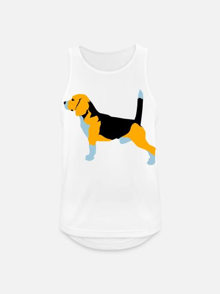 Beagle - Men's Breathable Tank Top - white