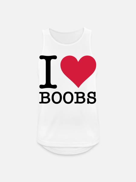 I love tits - Men's Breathable Tank Top - white