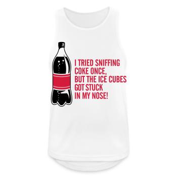 I once sniffed - Men's Breathable Tank Top - white - Front - Nick (188cm)