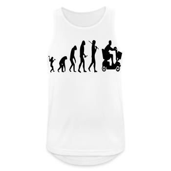 Die Entwicklung des Mobilitätsrollers für Menschen mit Behinderungen # - Männer Tank Top atmungsaktiv - Weiß - Vorne - Nick (188cm)